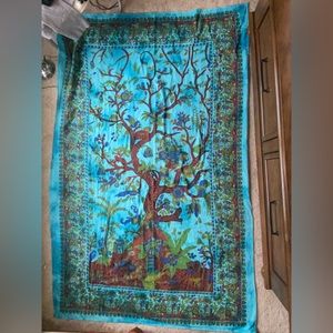 Blue Tree Tapestry